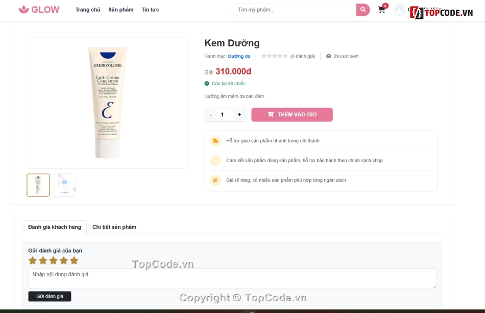 Website bán hàng,Web bán hàng,mỹ phẩm
